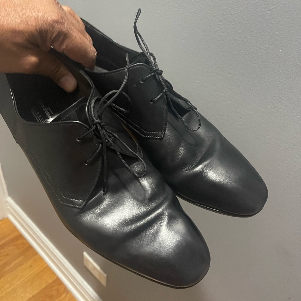 Salvatore Ferragamo Black Dress Shoes Sz 10.5 EE - Picture 13 of 13